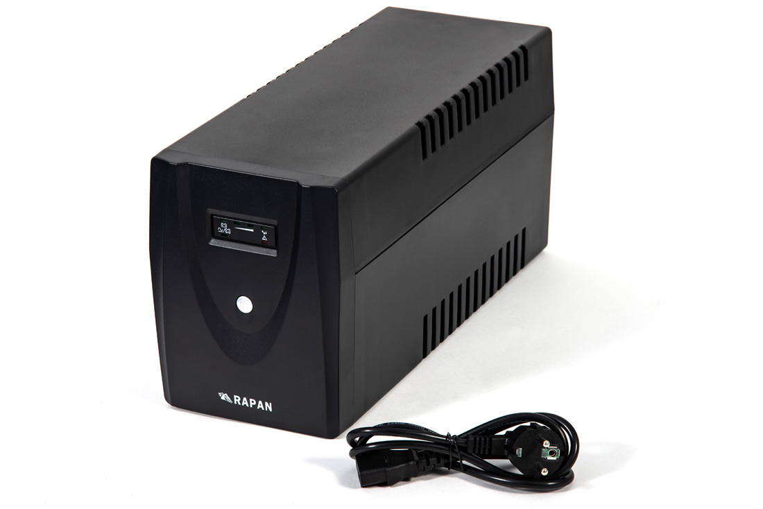 RAPAN-UPS 1500 power supply 220v 1500va / 900w meander with battery 2x7ah interactive Бастион  - Вид №5