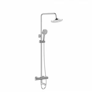 Orange Thermo T02-911cr Душевая система с поворотным изливом и термостатом черный