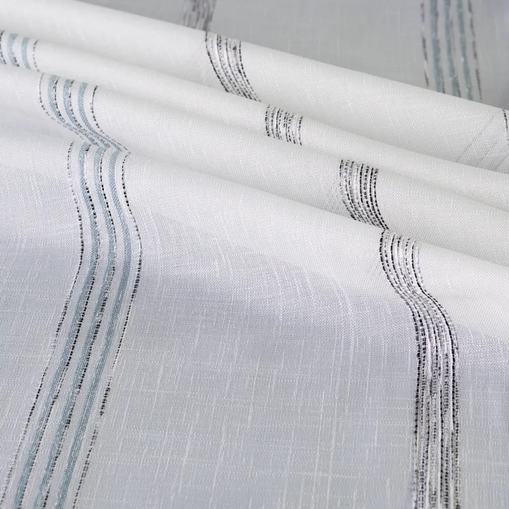 Тюль 1 м/п Полосы батист 300 см цвет синий GARDEN STLM-2114897