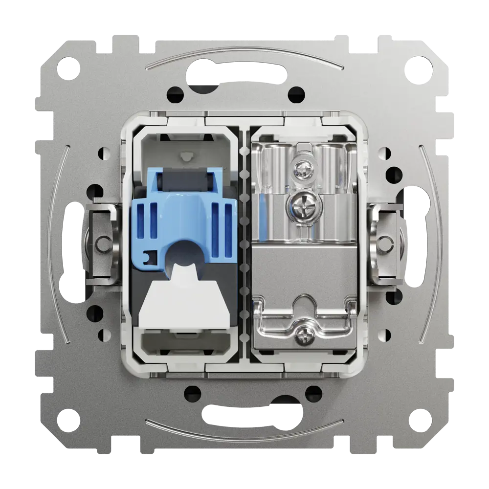 Розетка телевизионная/компьютерная встраиваемая Systeme Electric Sedna Design cat 6, цвет антрацит STLM-2068129 - Вид №2