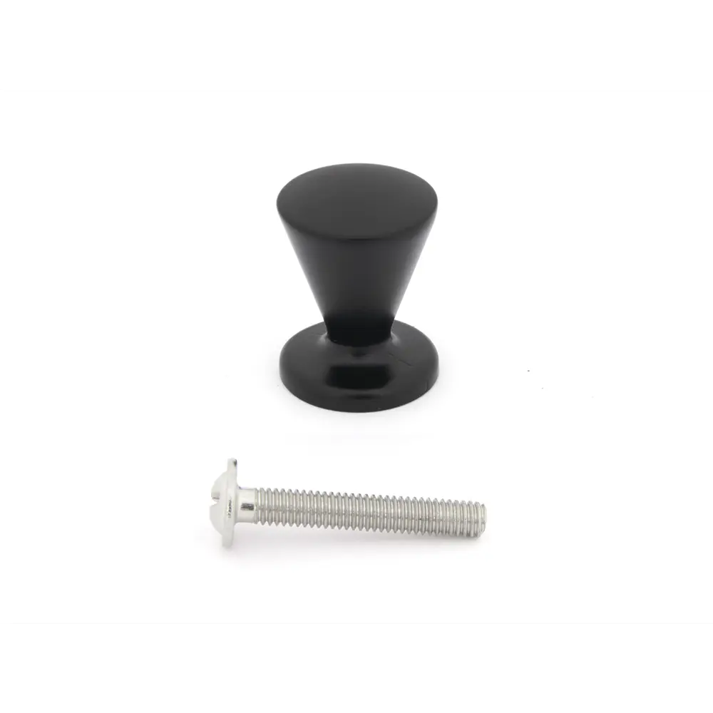 Мебельная ручка-кнопка DMZ-11492.BLMATT, цвет матовый черный PALLADIUM STLM-2156609 - Вид №1