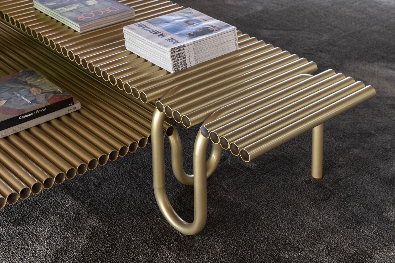 Прямоугольный металлический журнальный столик Mogg Pipelines ARCH-00149972 - Вид №5