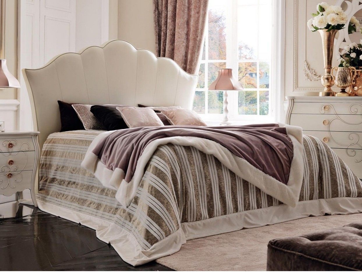 Двуспальная кровать из ткани с мягким изголовьем GUERRA VANNI мечта ARCH-00090701 - Вид №1