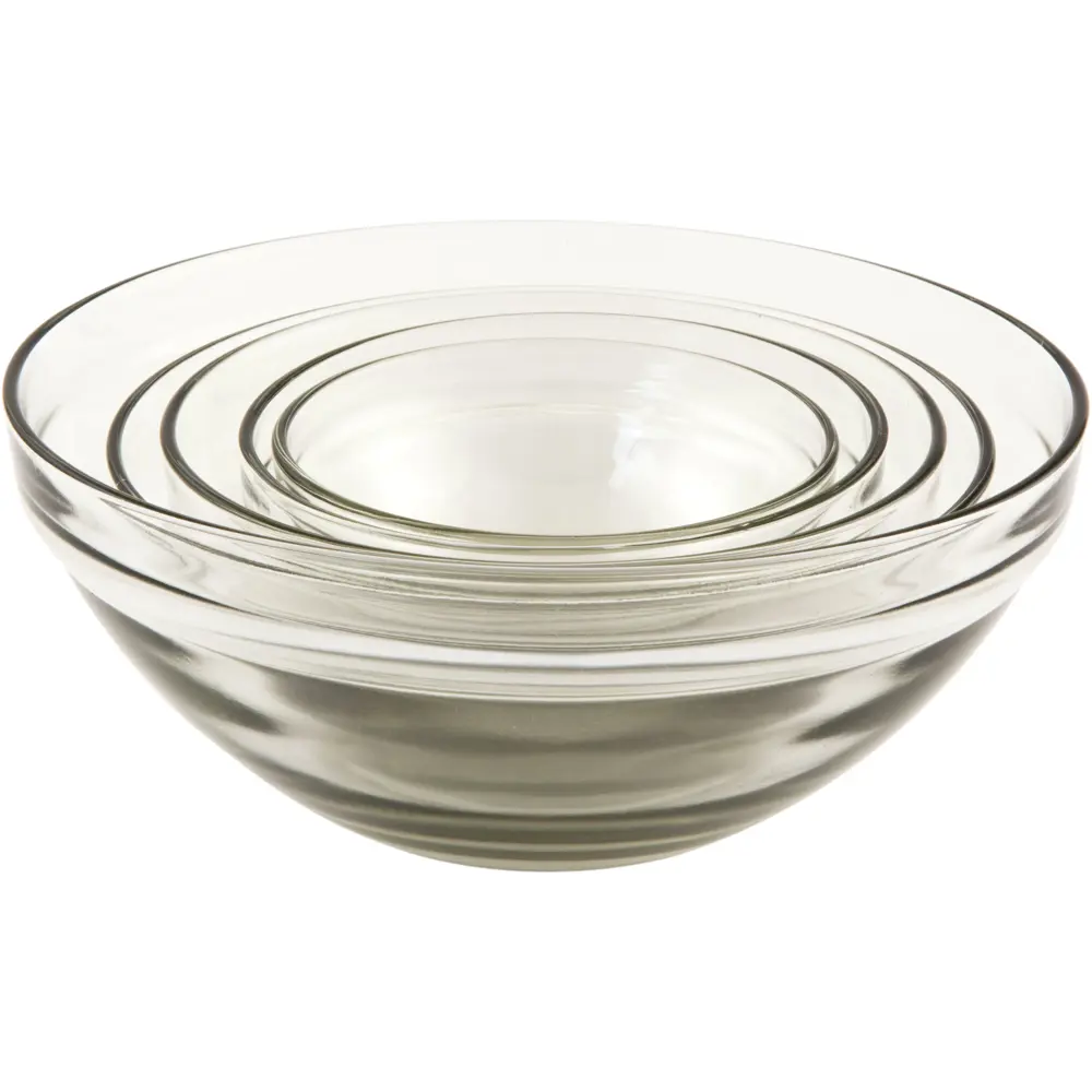 Миска 2100 мл круглая стекло цвет синий 5 шт Santreyd STLM-2211300 - Вид №1