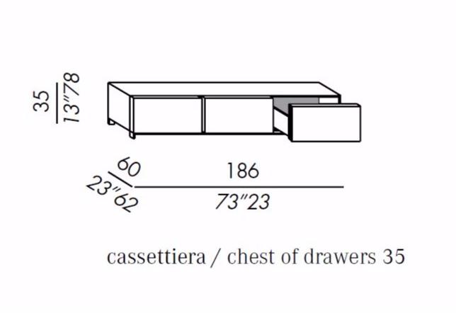 Meridiani Комод из дерева с ящиками Bolk sun-id-1432817 - Вид №1