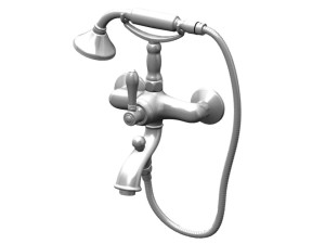 Внешний смеситель для ванны с ручным душем