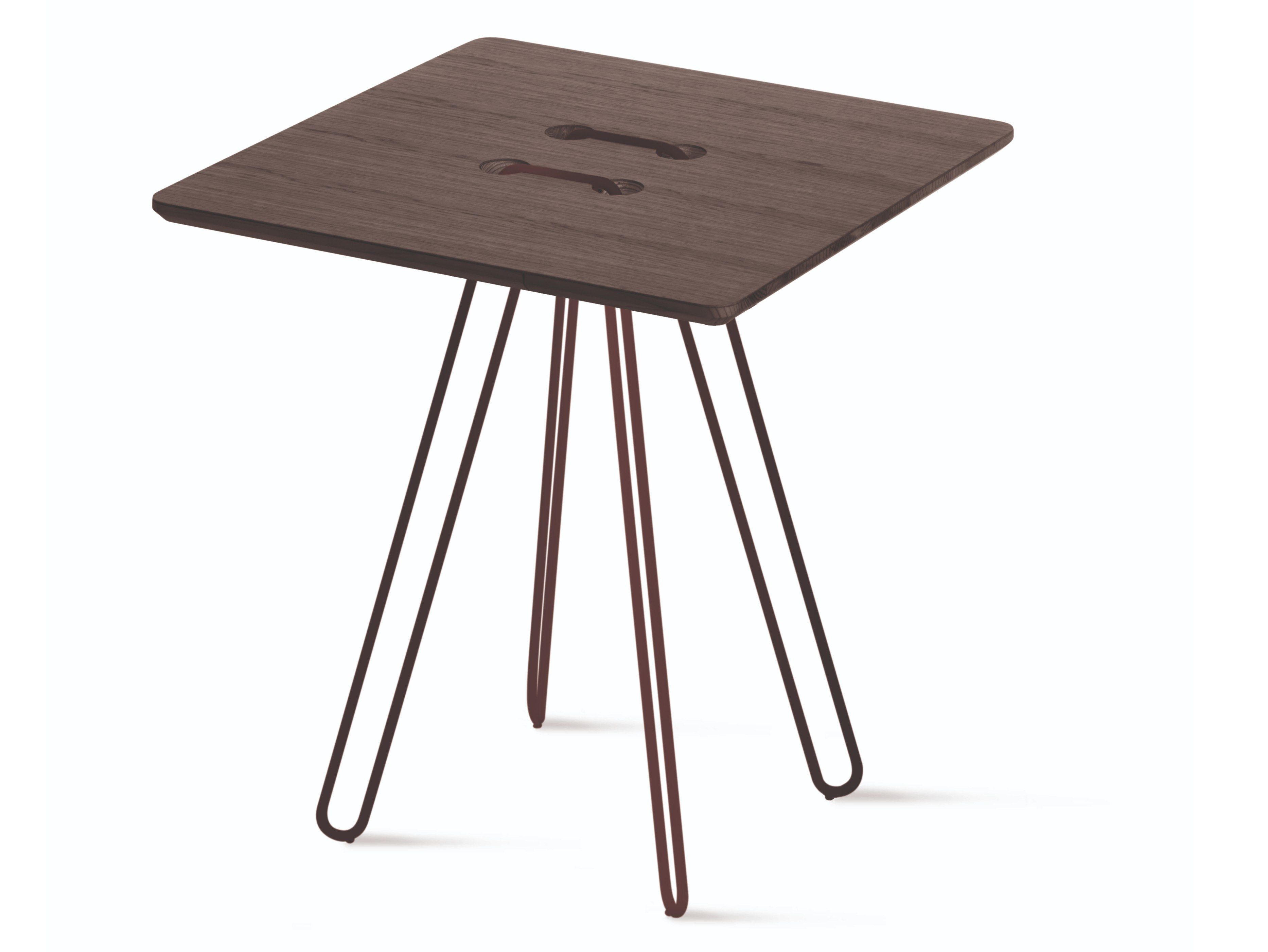 Высокий квадратный стол из дуба Casamania & Horm Twine T ARCH-00098979 - Вид №1