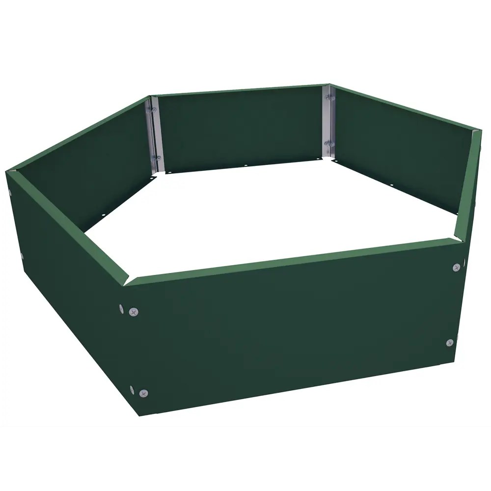 Клумба шестигранник 0.7 м сталь зеленый Santreyd STLM-2196101