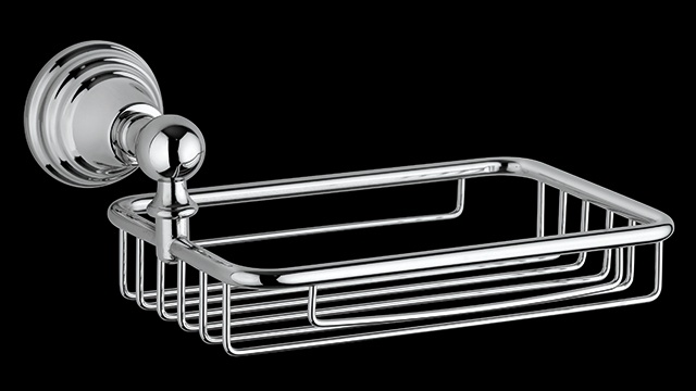 CA134 Мыльница в ванную, подвесная, сетчатая, латунная bagno&associati CANOVA Bagno & Associati