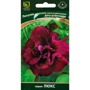 Семена цветов Поиск петуния махровая многоцветная Дуо Бургунди 10 шт. 89346640 STLM-2031433