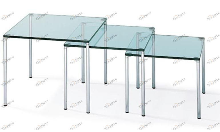 Ronald Schmitt Штабелируемый прямоугольный стеклянный журнальный столик sun-id-1437907