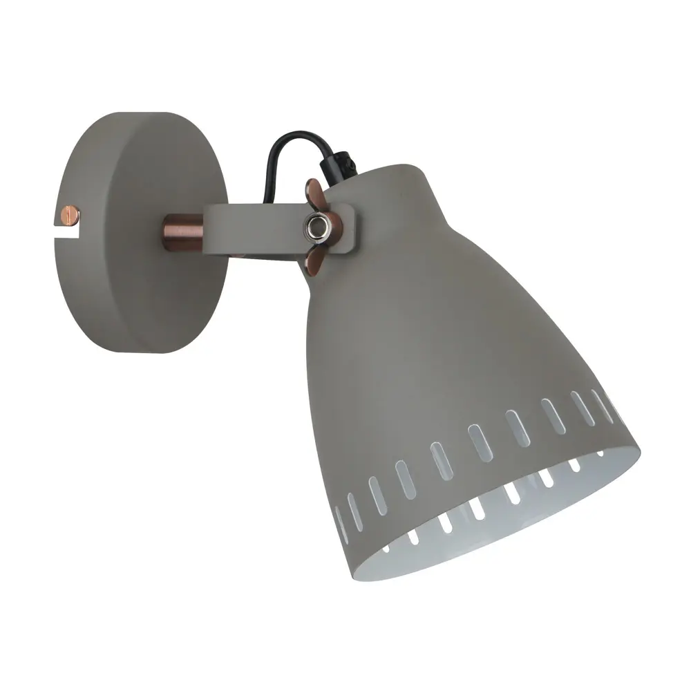 Бра New York WL-428-1 1xЕ27x40 Вт, металл, цвет серый CAMELION STLM-2115533