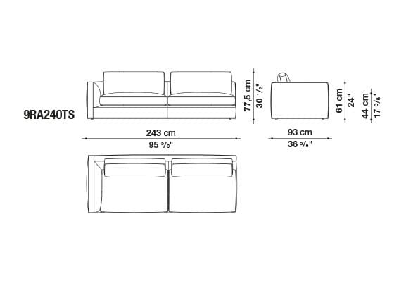Ткань диван B&B Italia Ричард ARCH-00082196 - Вид №31