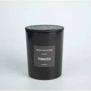 Свеча в стакане Evis травы Окторхой Табак 9 см цвет черный