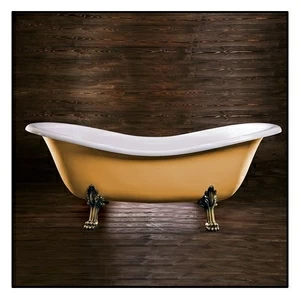 Ванна Akcjum Cleopatra WR-05-01-BR-B овальная бежевая с золотыми ножками