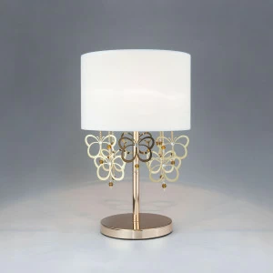 Лампа настольная белая с серебристым Bogates 01095/1 BOGATES PAPILLON 00-3907260 Белый;серебро