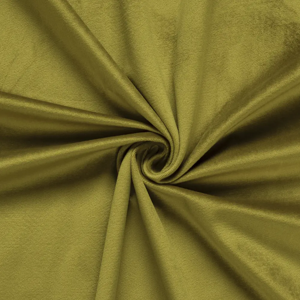 Ткань для штор бархатная GREEN GARDEN 300 см, цвет горчичный 89367908 STLM-1582797