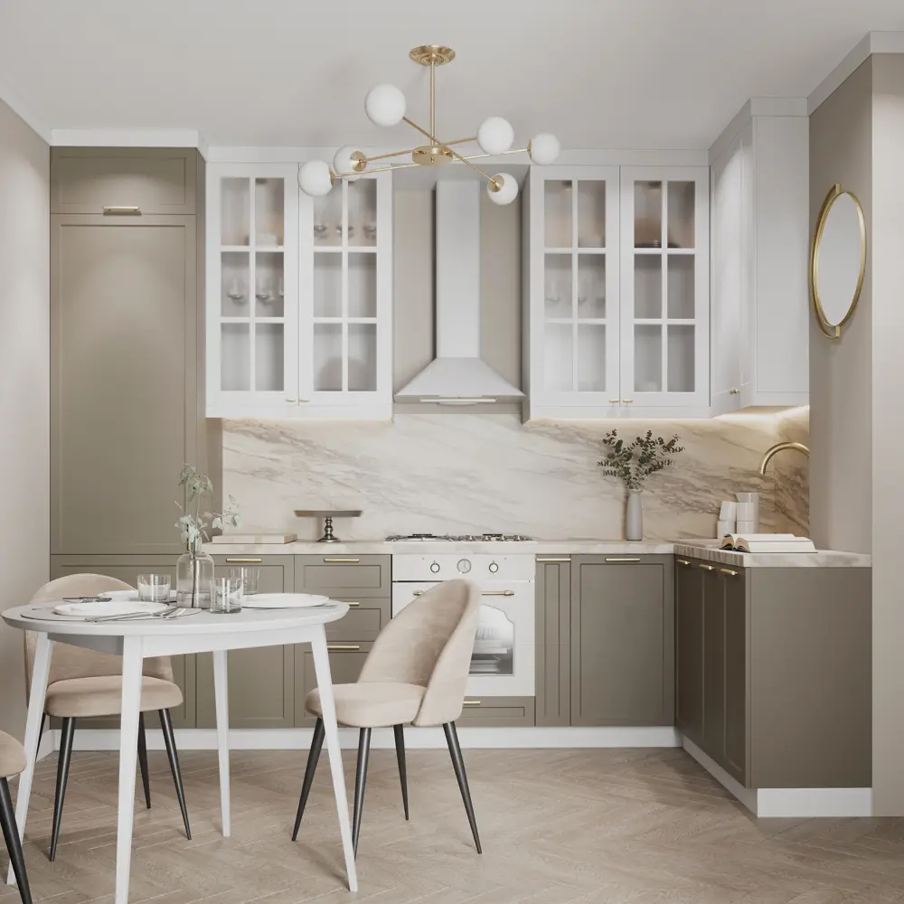 Карниз для кухонного шкафа Ньюпорт Delinia ID 220x4 см МДФ цвет топо STLM-2068283 - Вид №4