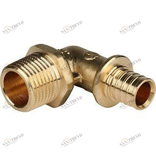 Угольник-переходник НР 16x1/2" аксиальный для труб из сшитого полиэтилена STOUT SFA0005001612