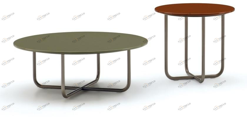 Minotti Садовый журнальный столик со столешницей из hpl Sunray sun-id-1370510