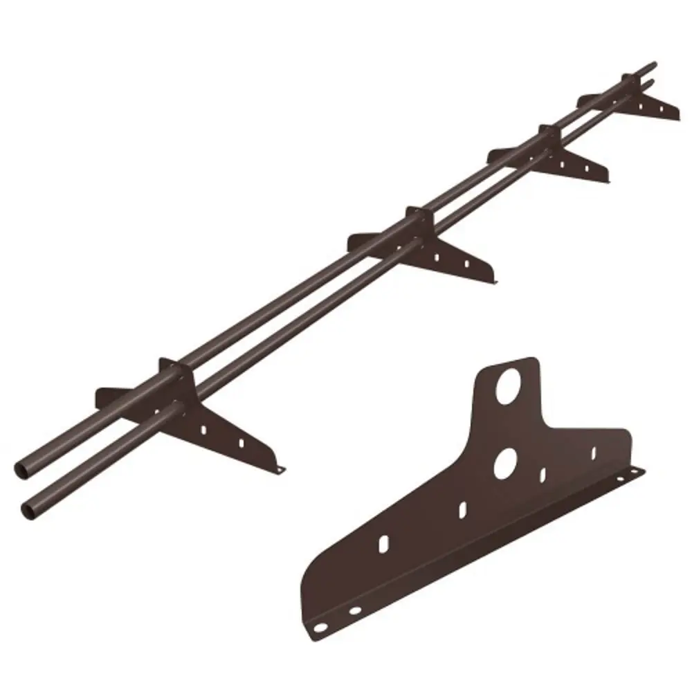 Снегозадержатель для металлической кровли трубчатый Docke 3 м RAL 8017 коричневый DÖCKE STLM-2178954 - Вид №1