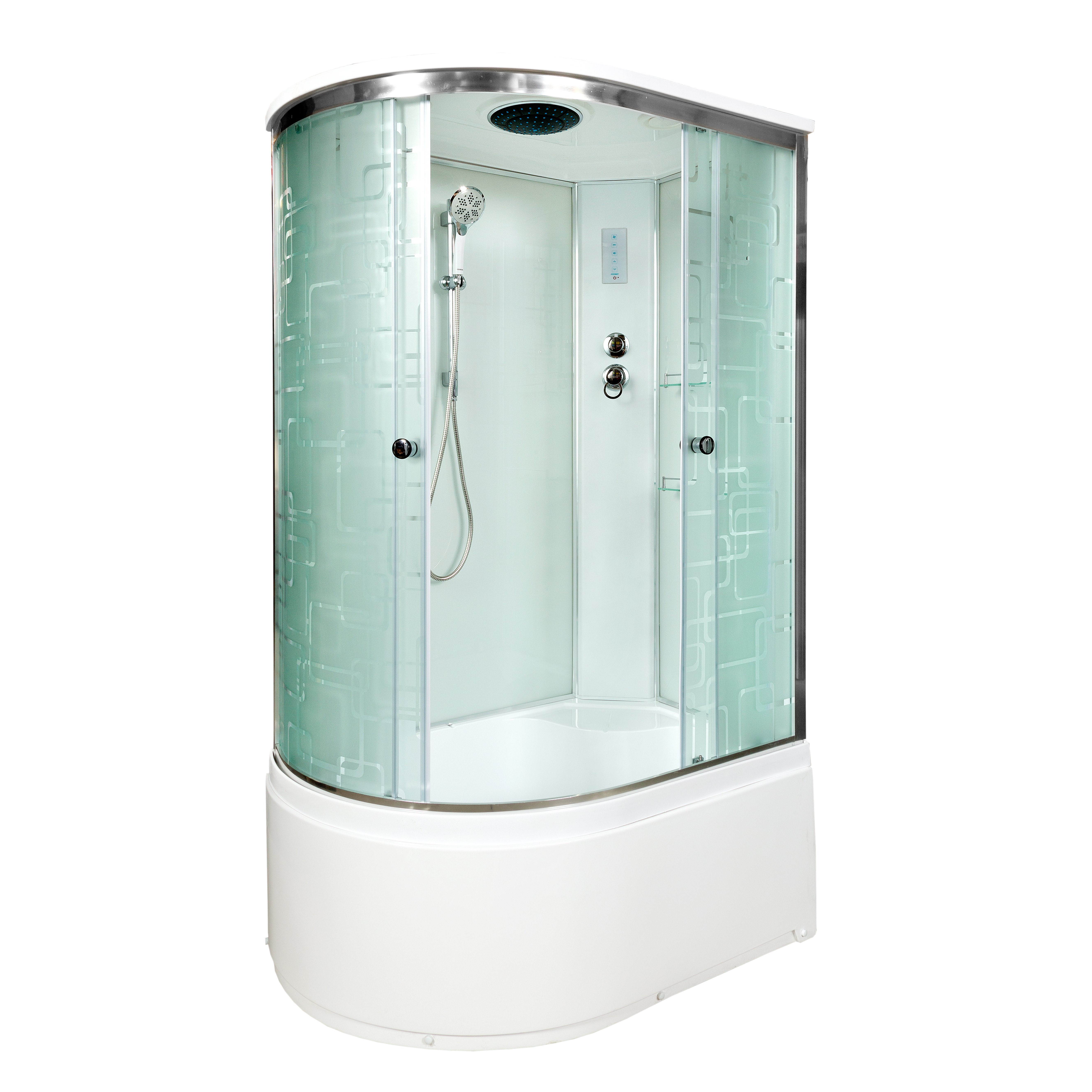 ЕМ2790 N с гидромассажем (гм.) Душевая кабина DETO Серия ЕМ ЕМ4512 R с электрикой (эл.) - Вид №1