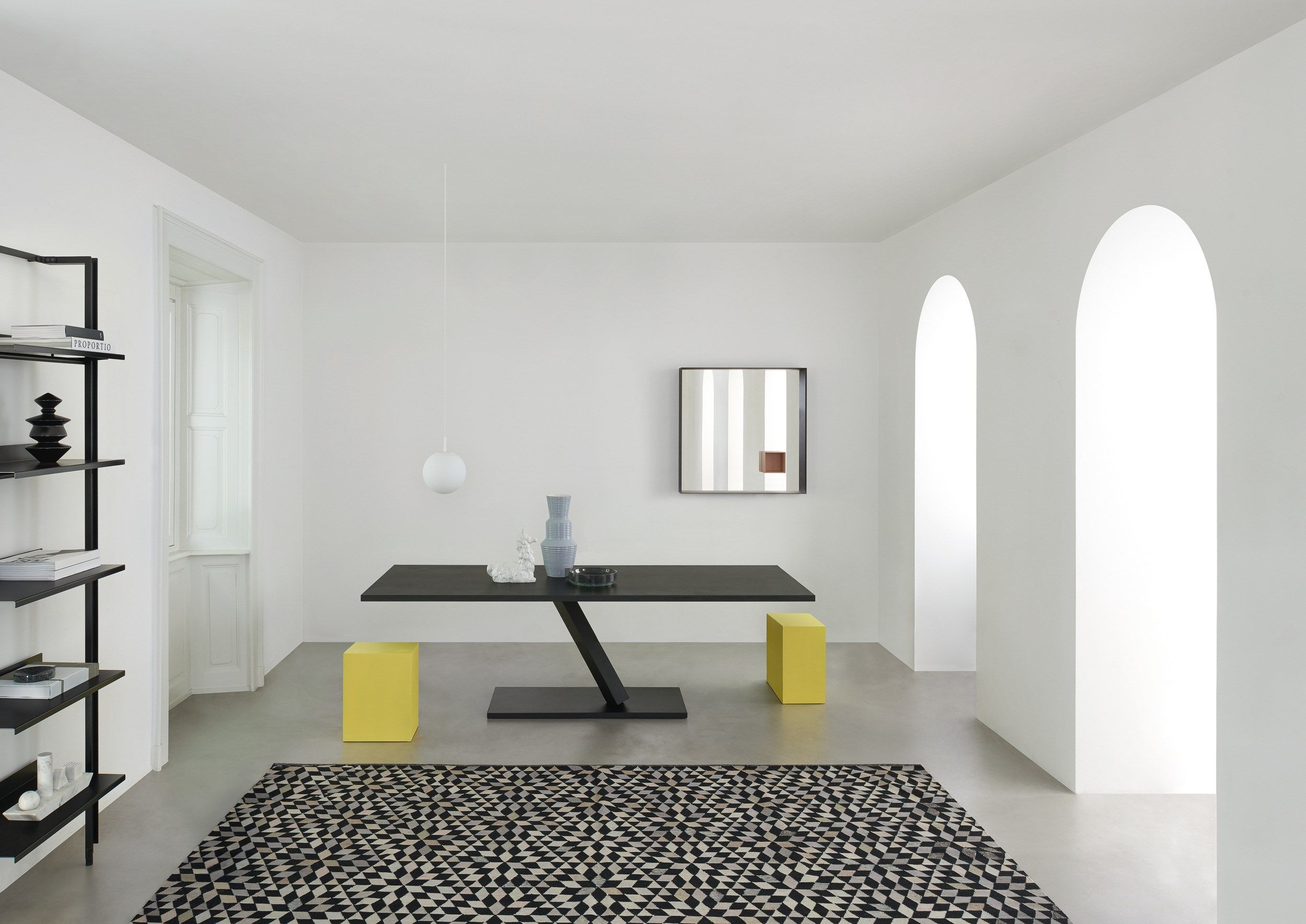 Стальной прямоугольный обеденный стол Desalto ARCH-00115354 - Вид №4