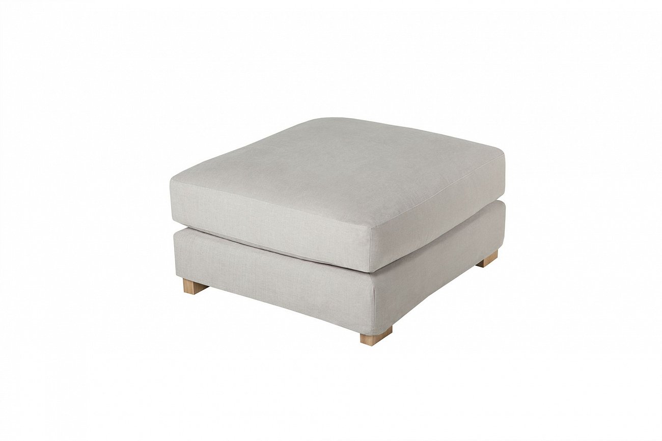 Пуфик прямоугольный 95х80 см Brandon серо-бежевый SITS BRANDON 191902 Серый  - Вид №1