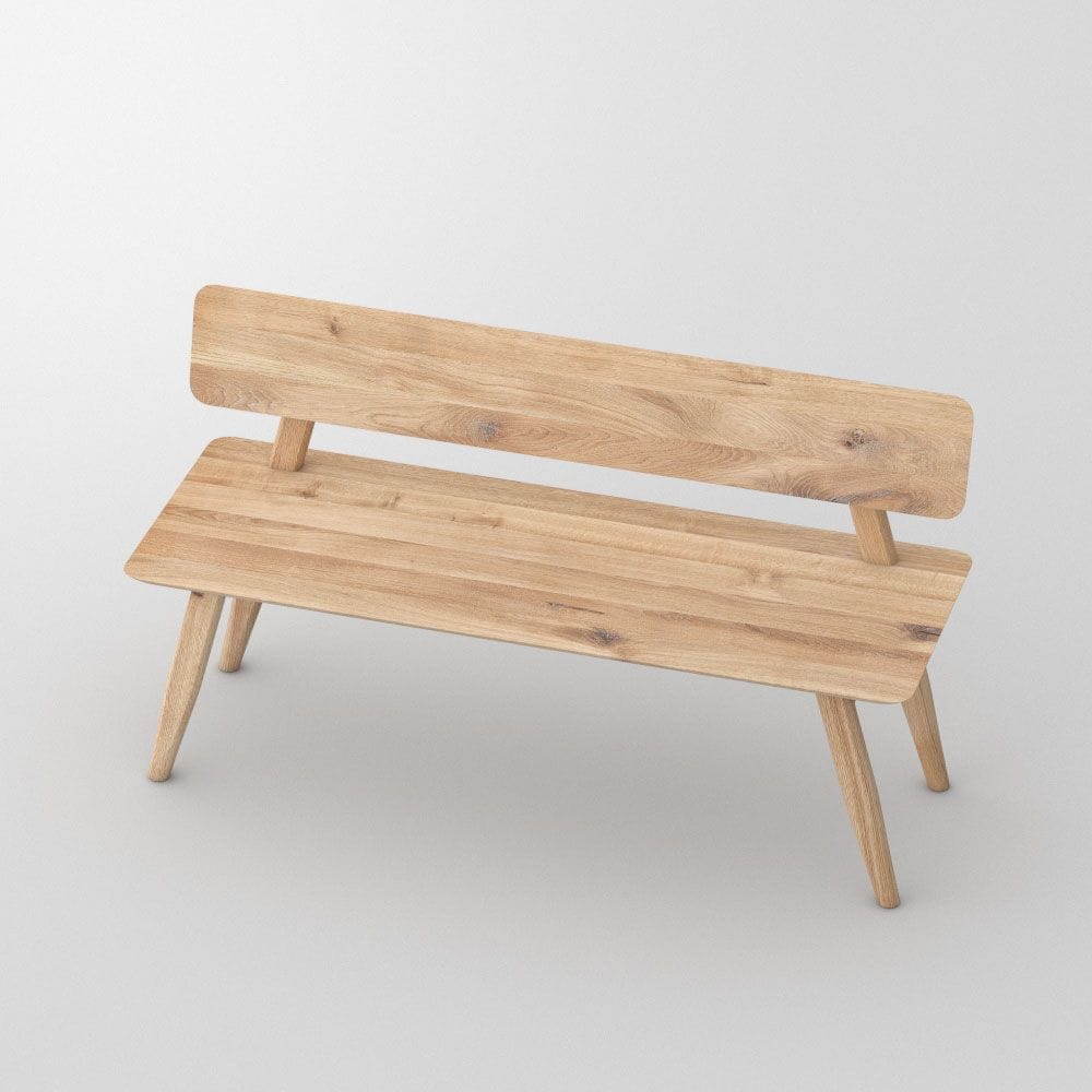 Скамья из массива дерева со спинкой Vitamin Design Aetas ARCH-00124008 - Вид №1