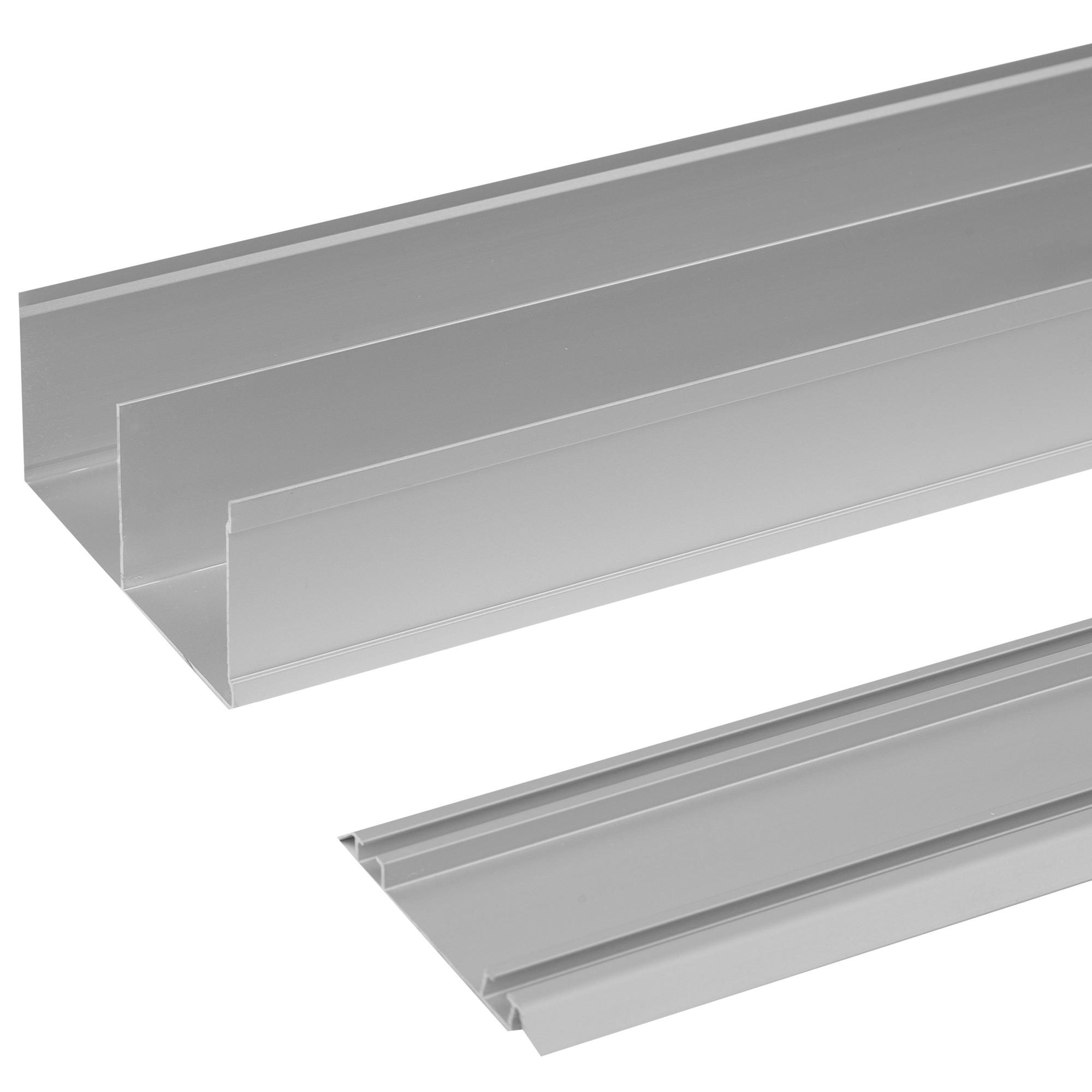 SPACEO Направляющие для дверей-купе 118,3 см матовое серебро 82109757 STLM-0019227