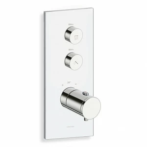 CRIXT722 Внешние части термостатического смесителя для CRICS812 с металлической пластиной Cristina Rubinetterie