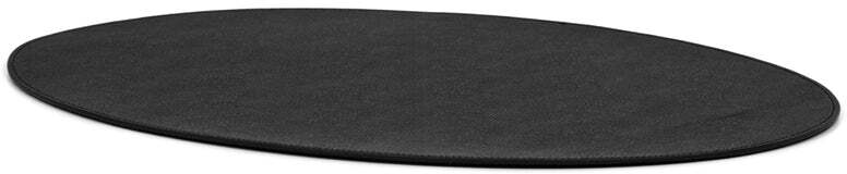 Овальная подставка для столовых приборов - 48X36 см / зернистая кожа_серо-коричневый