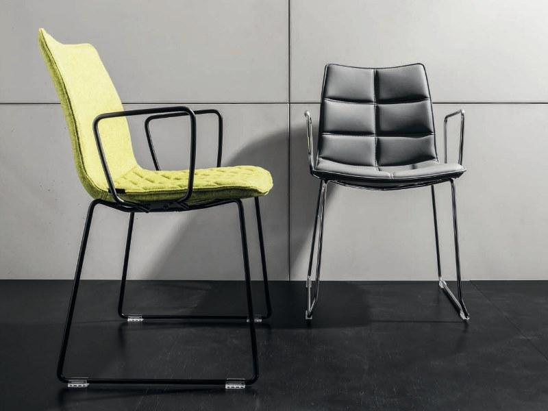 AP Factor Тканевый стул на санках с подлокотниками sun-id-1472030 - Вид №1