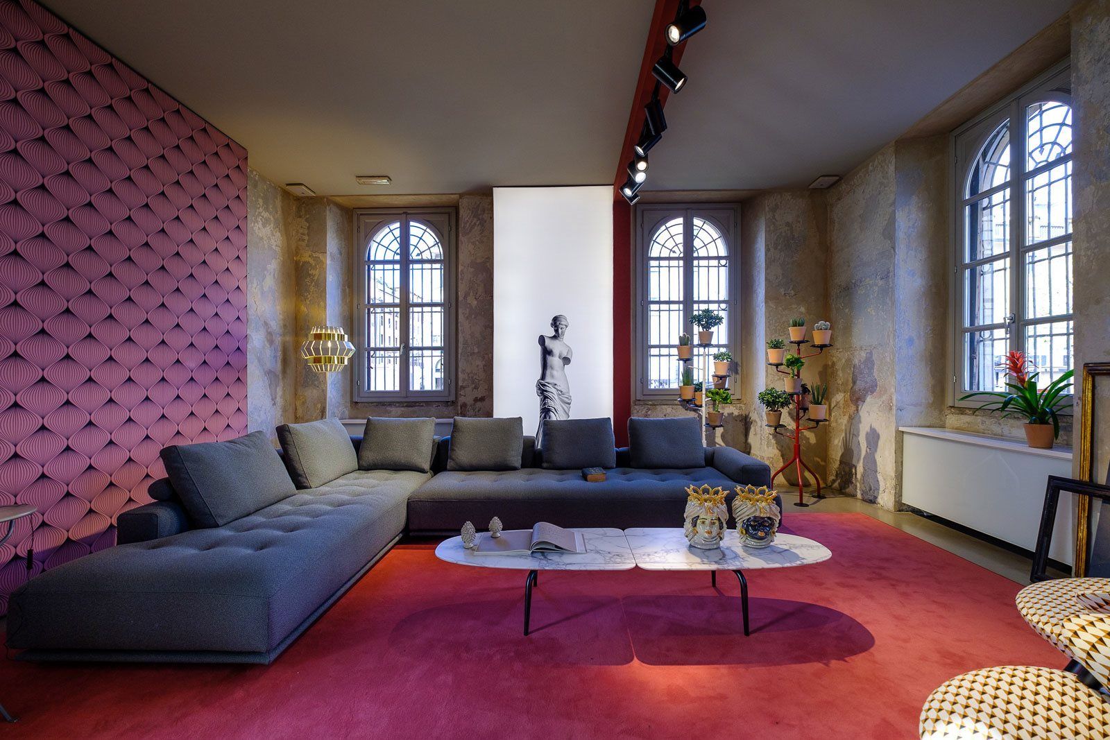 Низкий мраморный журнальный столик Zanotta GRAPHIUM ARCH-00124454 - Вид №8