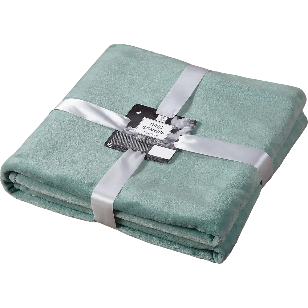 Плед Apsarusas 180x200 см фланель цвет зелёный Santreyd STLM-2194269