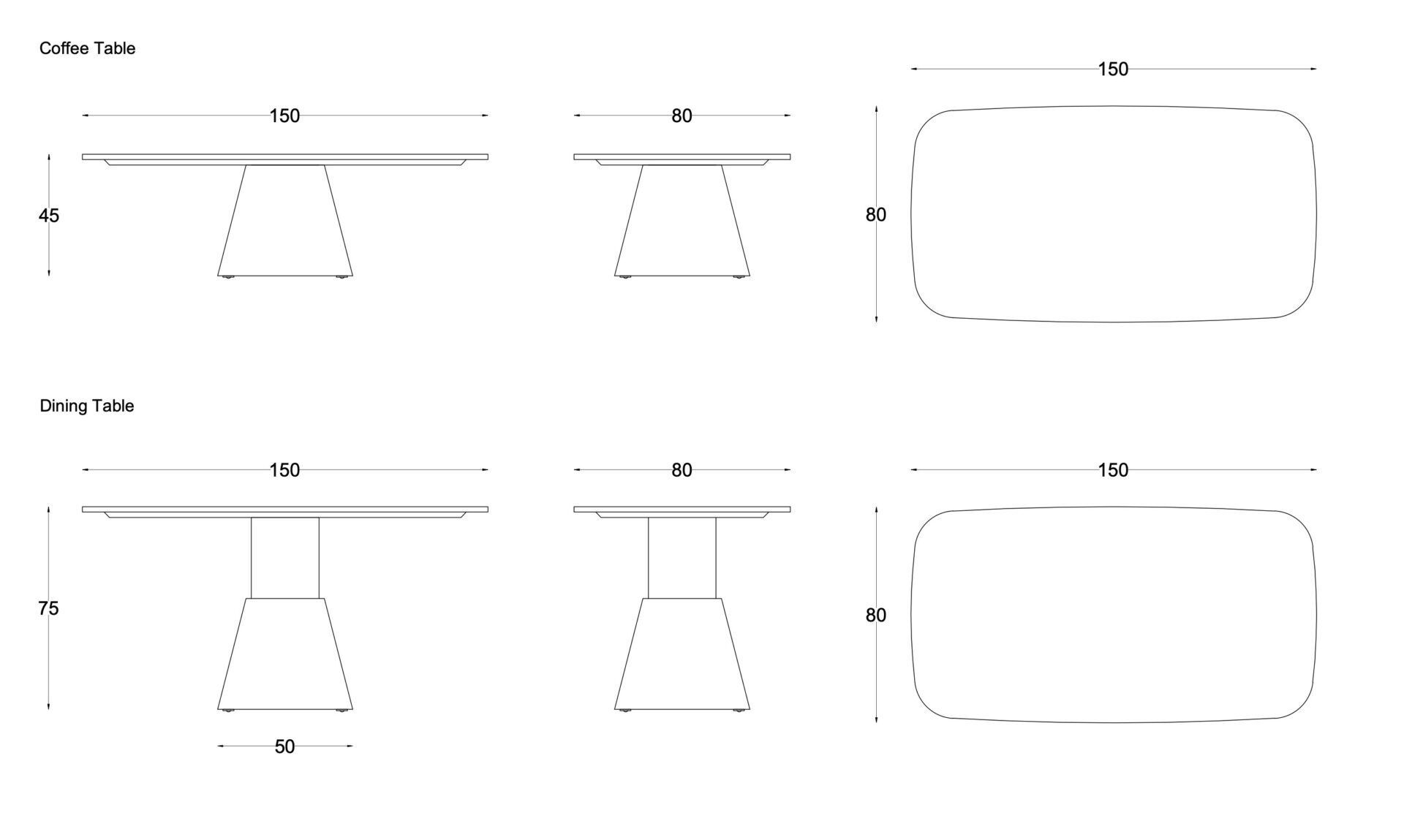 Прямоугольный мраморный стол с регулируемой высотой Pistore Marmi Smart Tables ARCH-00100996 - Вид №4
