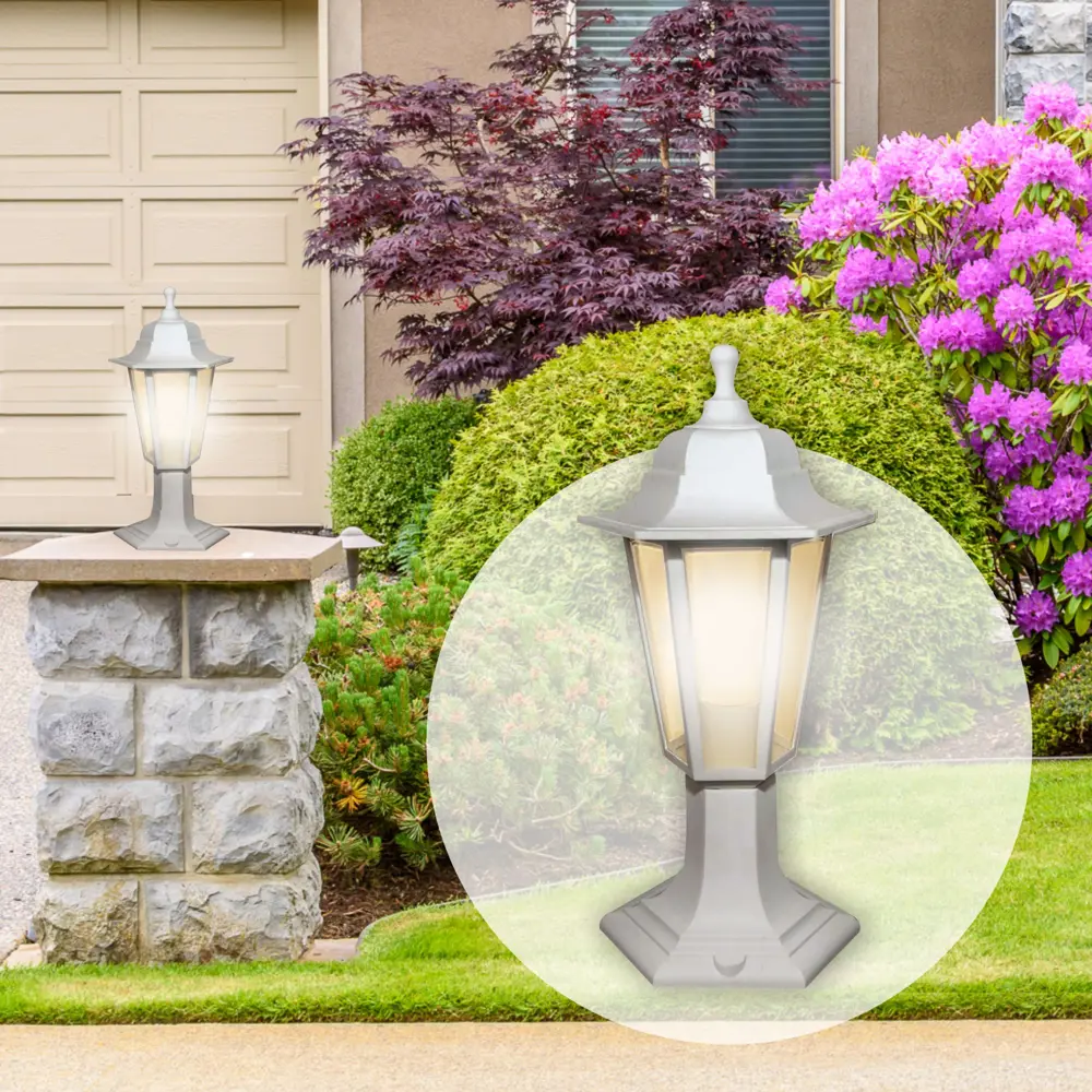 Столб уличный Apeyron Оскар 11-97 1хЕ27 цвет белый STLM-2000501 - Вид №9