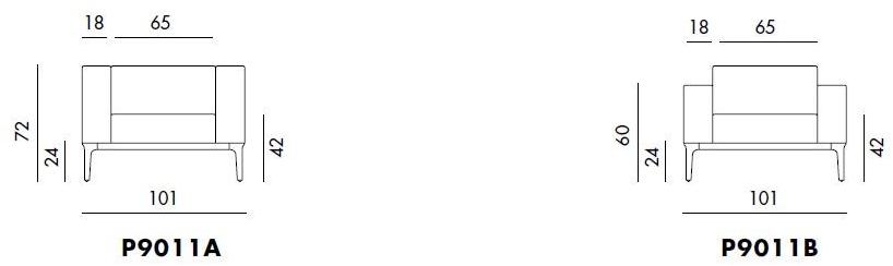 Sovet italia Кресло с обивкой из ткани с подлокотниками Slim sun-id-1430718 - Вид №2