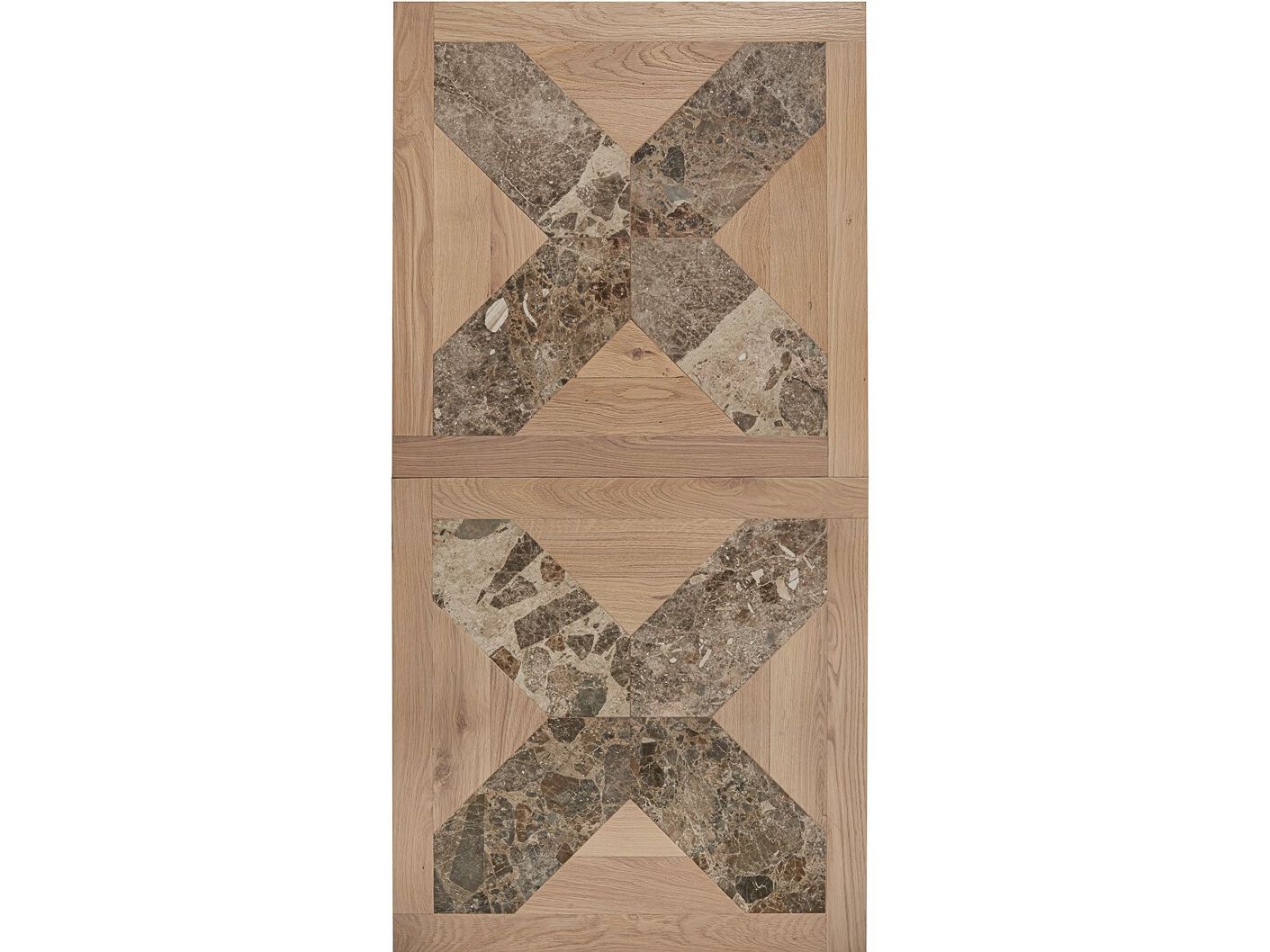 Паркет из дуба и мрамора Bassano Parquet геометрия-Quadrotte ARCH-00040817 - Вид №1