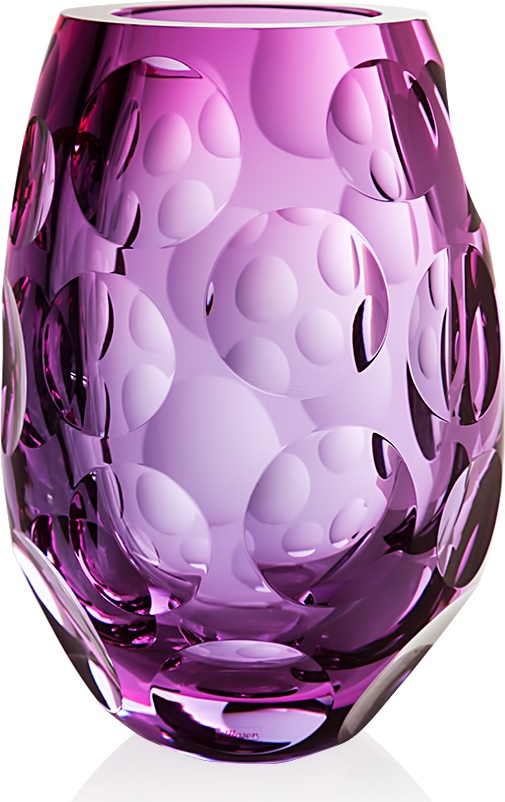 10596810 Moser Ваза 30см "Круги" п/к Хрусталь бессвинцовый 