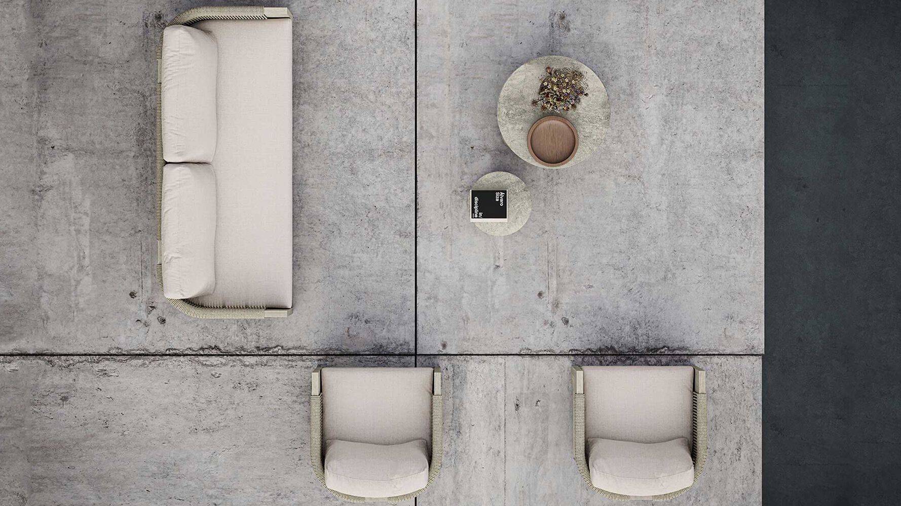 2-местный тканевый садовый диван SNOC Ralph ARCH-00024715 - Вид №4