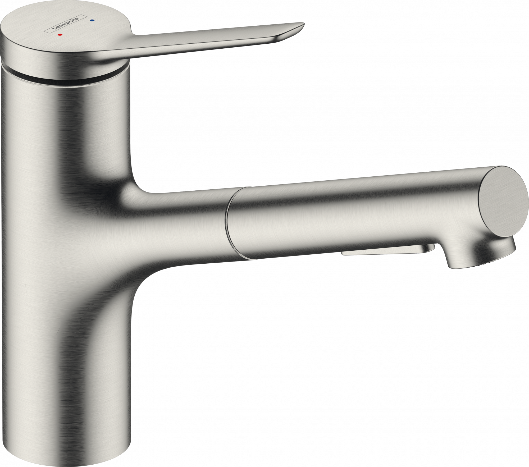 74803800 Zesis M33 Кухонный смеситель, однорычажный, 150, с вытяжным душем, 2jet, sBox lite Hansgrohe 