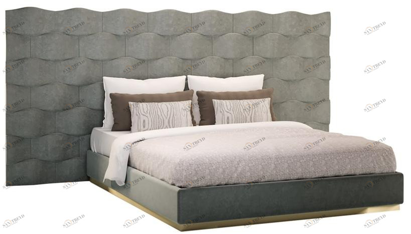 Jetclass Кровать двуспальная с обивкой и высоким изголовьем  Jml101a.16, jml101a.18 