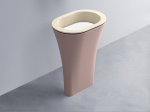 AMLA65-LN+AMPILO-BL+AMCOLO-CP Раковина Amedeo Ovale отдельностоящая cielo Enjoy + Amedeo