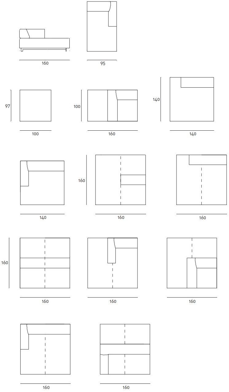 Living Divani Съемный диван Metro² sun-id-1410432 - Вид №11