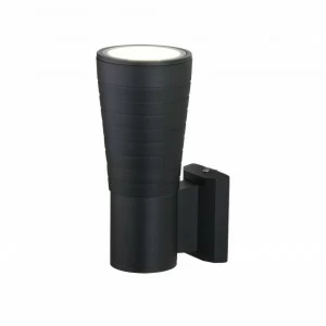 Уличный настенный светильник светодиодный 20х12,5х9 см черный Techno LED 4690389138645 ELEKTROSTANDARD ФАКЕЛ 00-3898319 Черный