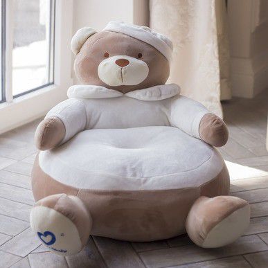 Пуфик детский "Мишка" белый COMFORTBABY  351333 Белый Santreyd  - Вид №1