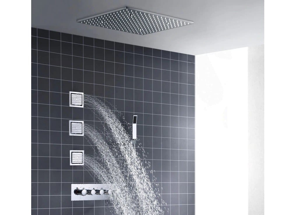 Набор для душа из нержавеющей стали с отдельными розетками Fontana Showers FS15036 ARCH-00034969