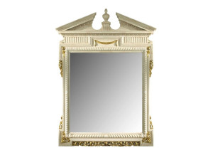 Деревянное зеркало с рамкой