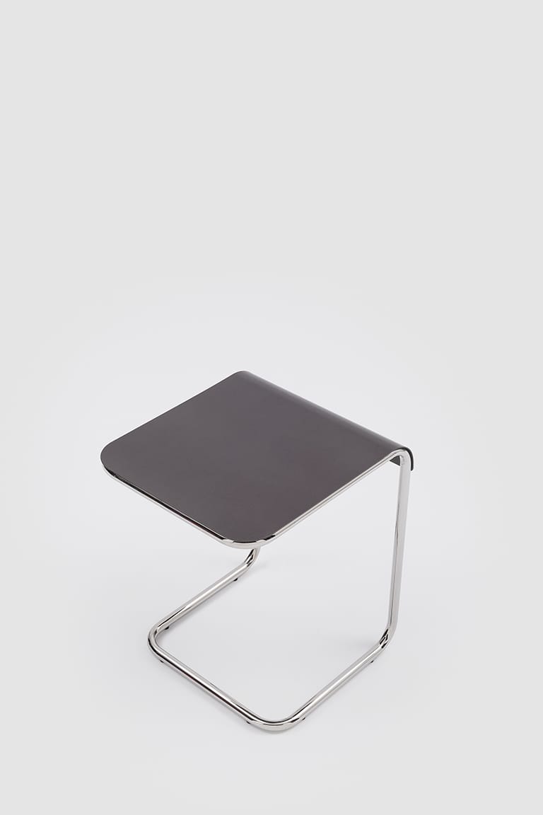 Хромированный металлический журнальный столик и столешница Dinoc Danese Milano Farallon ARCH-00107182 - Вид №6